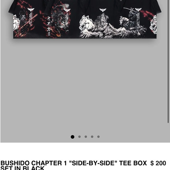 BUSHIDO CHAPTER 1 "SIDE-BY-SIDE" TEE BOX SET IN BLACK - Picture 5 of 5